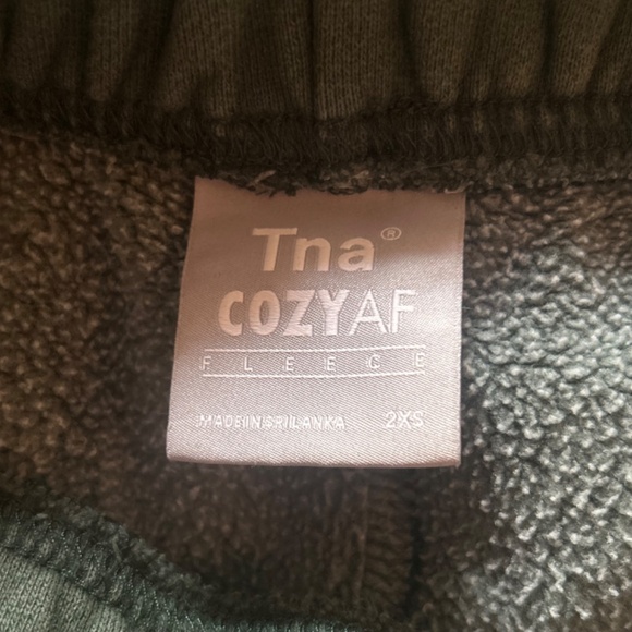Aritzia TNA CozyAF Fleece Green Sweatpants - Picture 4 of 4